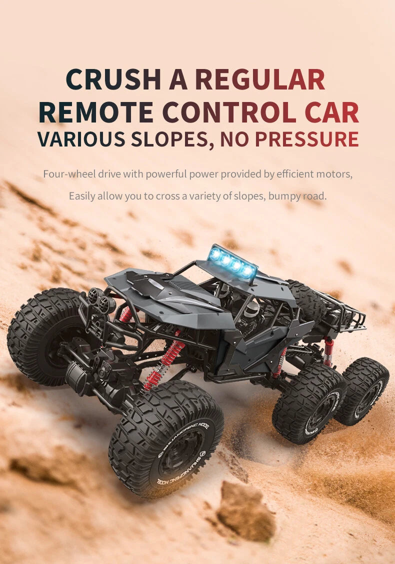 RC Car 6WD Alloy Rc Climbing Car High Speed Vehicle 6WD Remote Control Racing Car