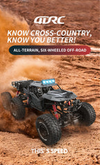 RC Car 6WD Alloy Rc Climbing Car High Speed Vehicle 6WD Remote Control Racing Car
