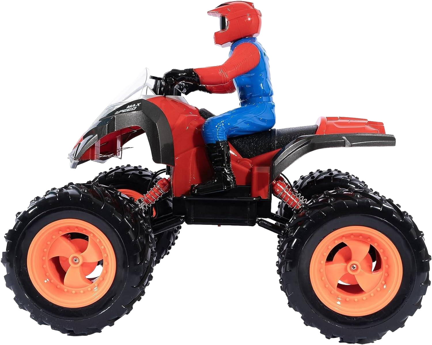 Merriboy Off-Road Red/Blue Crawler Full-Function RC Remote Control ATV Car, 110 Scale for 6+ years Kids and Adults