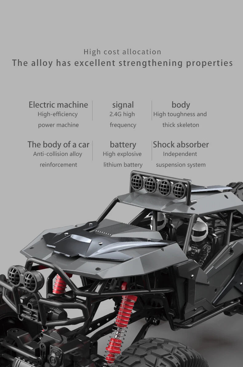 RC Car 6WD Alloy Rc Climbing Car High Speed Vehicle 6WD Remote Control Racing Car