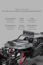RC Car 6WD Alloy Rc Climbing Car High Speed Vehicle 6WD Remote Control Racing Car