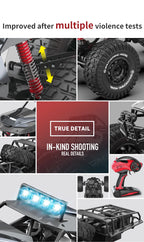 RC Car 6WD Alloy Rc Climbing Car High Speed Vehicle 6WD Remote Control Racing Car