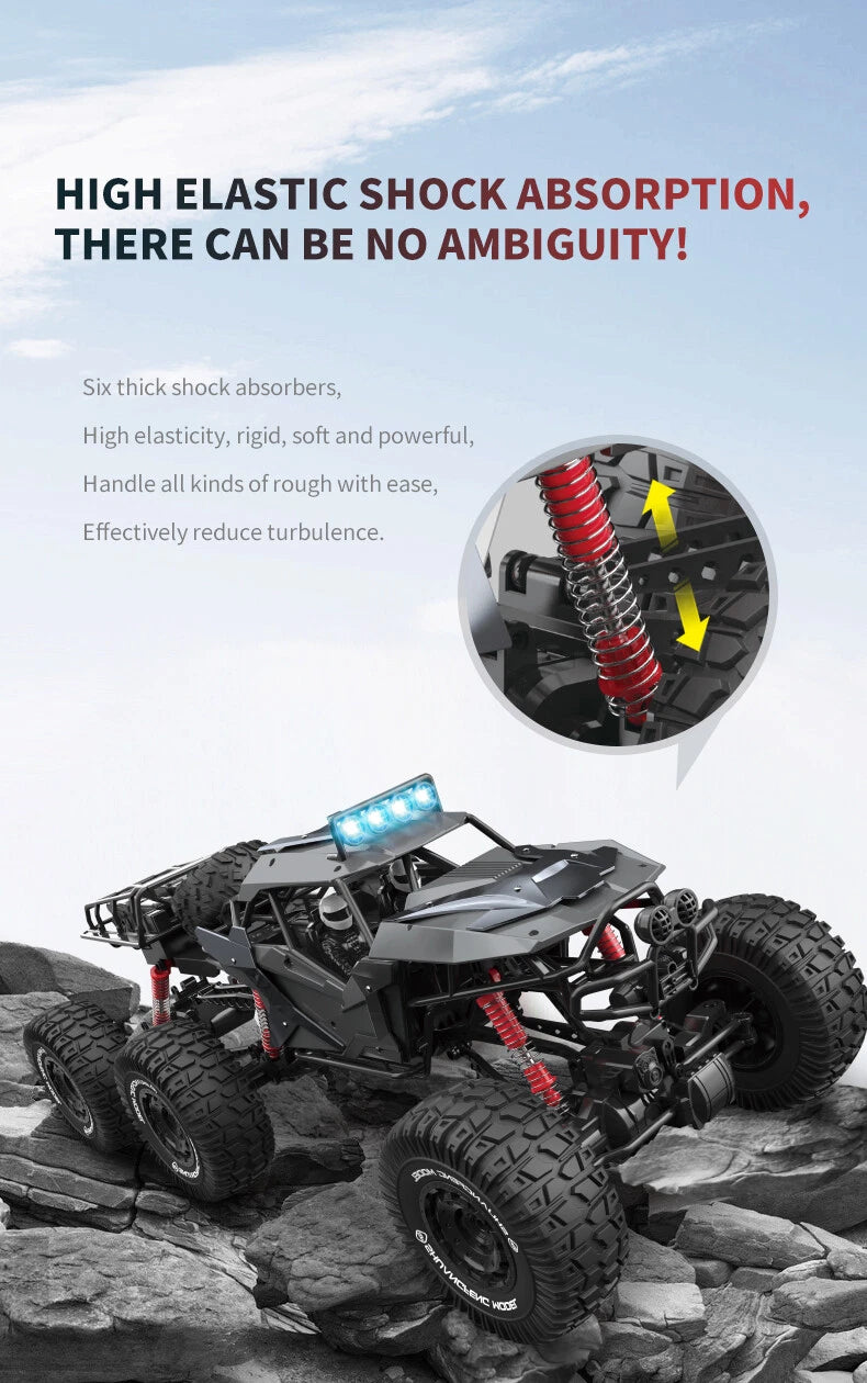 RC Car 6WD Alloy Rc Climbing Car High Speed Vehicle 6WD Remote Control Racing Car