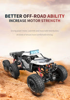 RC Car 6WD Alloy Rc Climbing Car High Speed Vehicle 6WD Remote Control Racing Car
